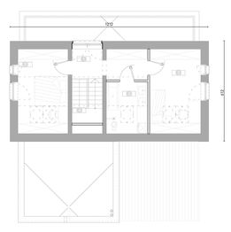 Piętro 1 projektu - Samowystarczalny 2Bryły G