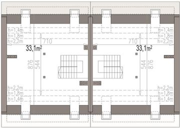 Poddasze projektu - Fast bliźniak