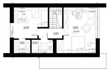 Poddasze projektu - Polny 2