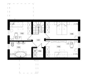 Poddasze projektu - Tarpan 2 - drewniany