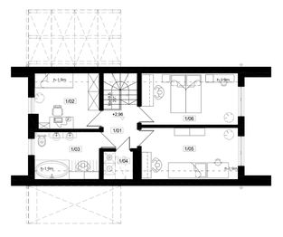 Poddasze projektu - Stodoła 2 - drewniany