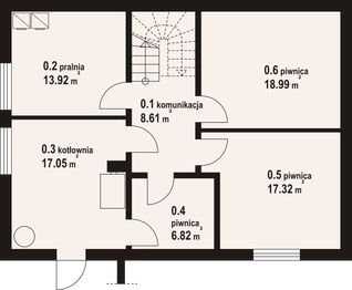 Piwnica projektu - Żarowo 39 m