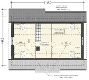Poddasze projektu - Terrier 7 bez garażu