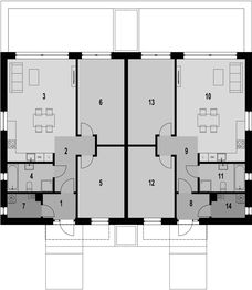 Parter projektu - Eco 46 - dwulokalowy