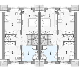 Poddasze projektu - Gilbert 2 - bliźniak LLL