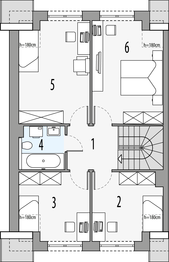 Poddasze projektu - Gilbert 4 - bliźniak LLL