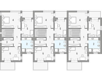 Piętro 1 projektu - Nevada - bliźniak LSP