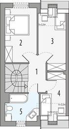 Poddasze projektu - Emilka 2 - bliźniak PLP
