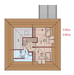 Poddasze projektu - Mini 20 PLUS (wersja B) energo plus