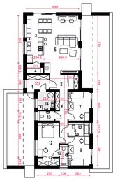Parter projektu - Kalia bez garażu [B]