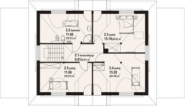 Poddasze projektu - Chmielniki dw 43