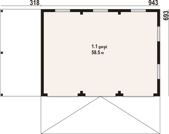 Parter projektu - Garaż GDS 5W
