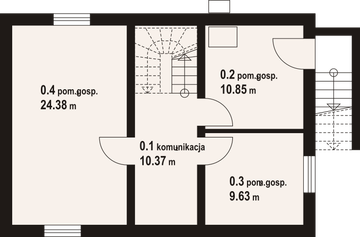 Piwnica projektu - Orłowo 19 dw