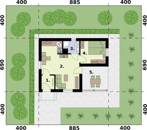 Parter projektu - Hawana C dom mieszkalny, całoroczny