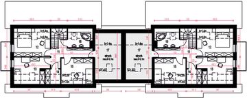 Poddasze projektu - Rodzynka z garażem 1-st. bliźniak [A-BL]