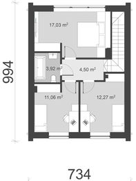 Piętro 1 projektu - uA349