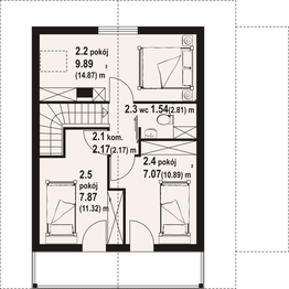 Poddasze projektu - Gajówko 53 dws