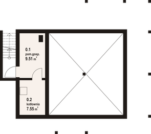 Piwnica projektu - Modrzewo dw 39