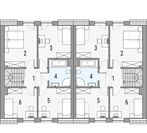 Poddasze projektu - Kalipso 4 - bliźniak LLL