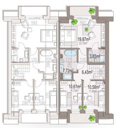 Poddasze projektu - Diana 3 bliźniak