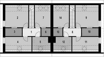Poddasze projektu - Eco 47 - bliźniak