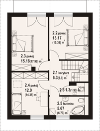 Poddasze projektu - Gładyszowo a3