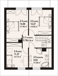 Poddasze projektu - Gładyszowo a3 dws