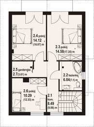 Poddasze projektu - Gniazdowo a3 dw