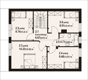 Poddasze projektu - Gryfice a3 dws