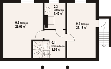 Piwnica projektu - Miłków 79