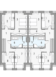Poddasze projektu - Melodia b1 - dwulokalowy LLL