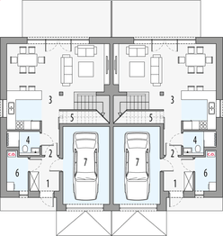 Parter projektu - Milan 3 - dwulokalowy LLL