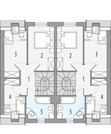 Poddasze projektu - Emilka 2 - dwulokalowy LLL