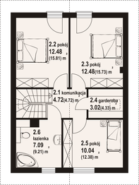 Poddasze projektu - Grodziec a3 dw