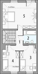 Poddasze projektu - Olaf 1 - segment lewy