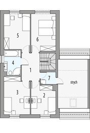 Piętro 1 projektu - Malena - segment lewy