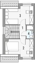 Poddasze projektu - Morski 2 - segment lewy