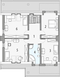 Poddasze projektu - Rodzynek 2b - segment lewy