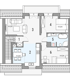 Poddasze projektu - Melisa 2 - segment lewy