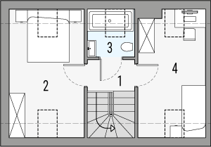 Poddasze projektu - Maluch - segment lewy