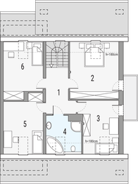 Poddasze projektu - Jaś a - segment lewy