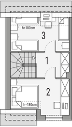Poddasze projektu - Morski 1 - segment lewy