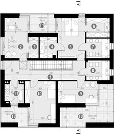 Piętro 1 projektu - HomeKoncept 111