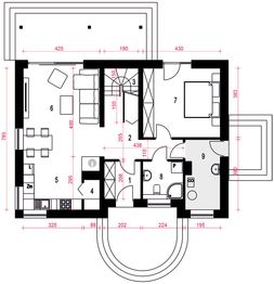 Parter projektu - Paprotka bez garażu [B]