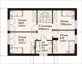 Poddasze projektu - Żarki a3 dw