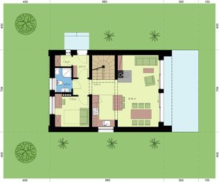 Parter projektu - L-302X murowany