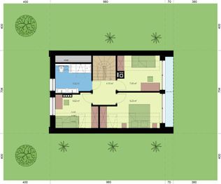 Poddasze projektu - L-302X murowany