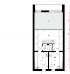 Poddasze projektu - Wygodny z garażem 2-st. [A1]