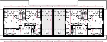 Poddasze projektu - Paprotka z garażem 1-st. bliźniak [A-BL]