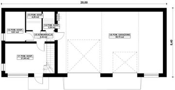 Parter projektu - G411 - Budynek gospodarczo-garażowy